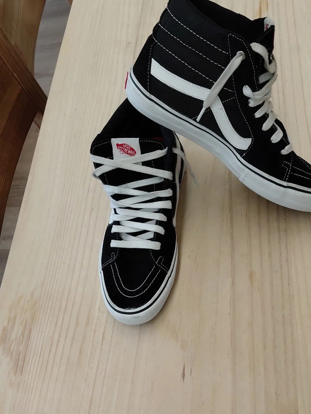 Vans Black & White High-Top SKATEBOARD  Sneakers